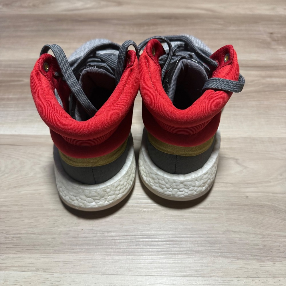 Adidas Marquee Boost Thor Marvel Mens Basketball Shoes Grey Red Gold Sz 9 - Picture 10 of 13